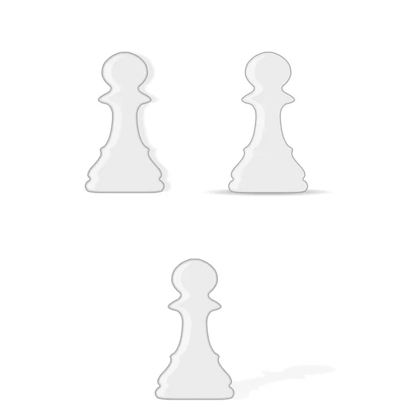 Pions d'échecs mis — Image vectorielle