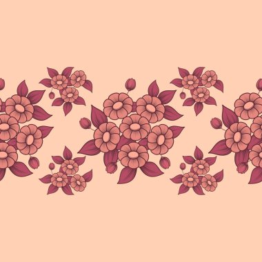 Sorunsuz mercan çiçek fırça