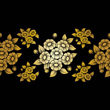 Sorunsuz altın çiçek fırça