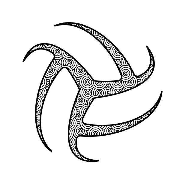 Volejbal vzor logo — Stockový vektor