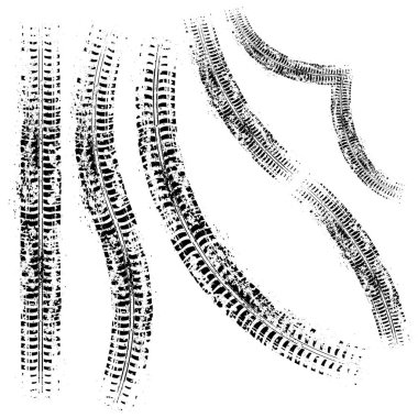 Farklı lastik izleri üç