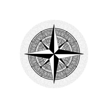 Arapça kaligrafi windrose