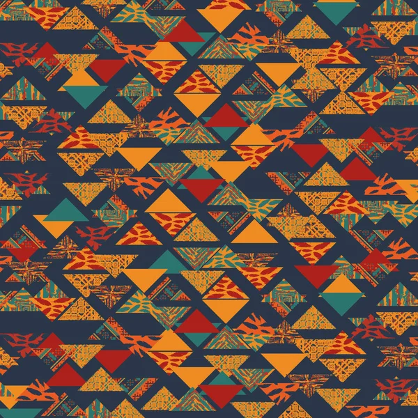 Tribal fundo laranja boho —  Vetores de Stock