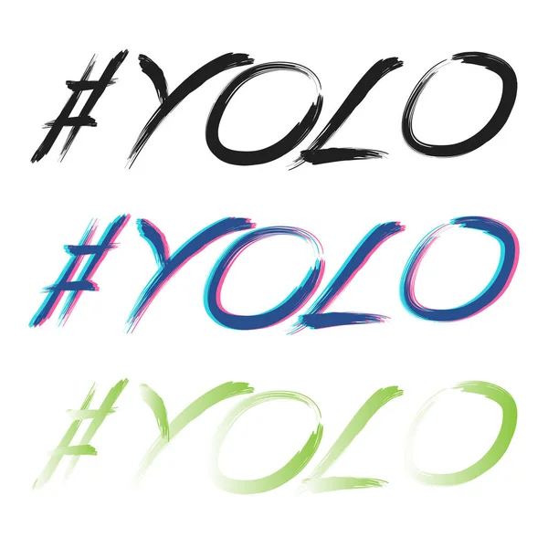 Tekst van Yolo — Stockvector