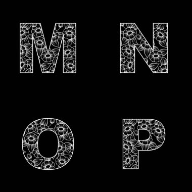 Çiçekli harfler iki