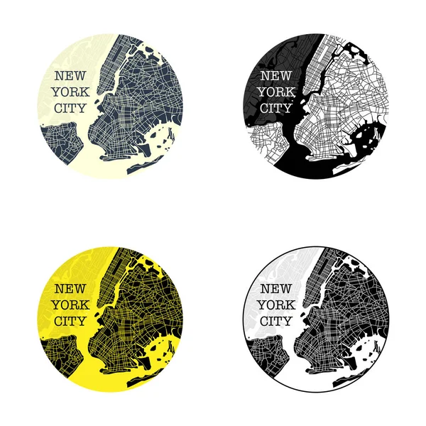 Symbole der Stadt New York — Stockvektor