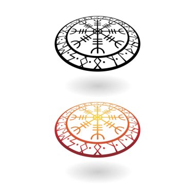 Viking daire perspektif sembolleri ayarlayın