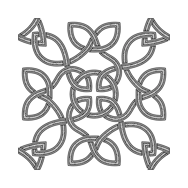抽象斯堪的纳维亚背景方形符号 — 图库矢量图片