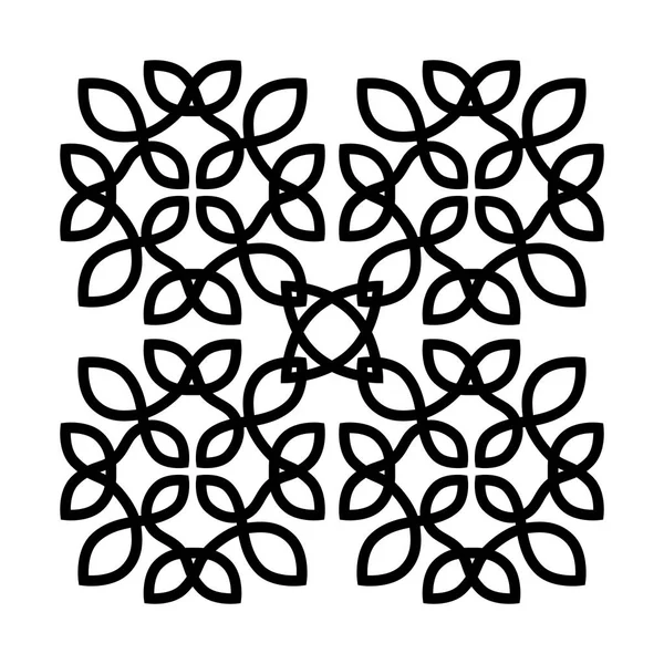 추상선 패턴 정사각형 배경 — 스톡 벡터