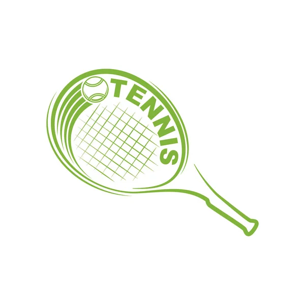 Tennis Umriss Silhouette Symbol Hintergrund — Stockvektor