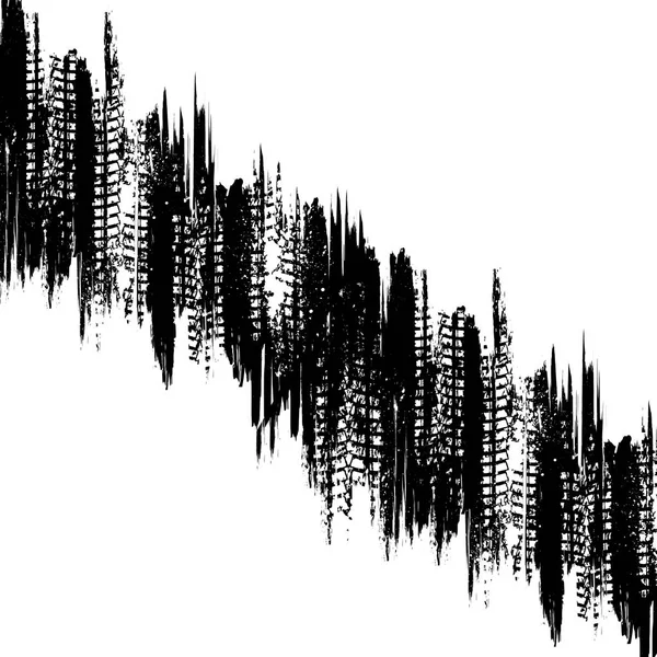 Pneumatico diagonale tracce grunge silhouette — Vettoriale Stock