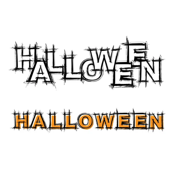 Halloween grunge texto feriado fundo —  Vetores de Stock