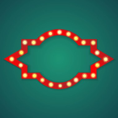 Kırmızı ışık şekil çerçeve arka plan