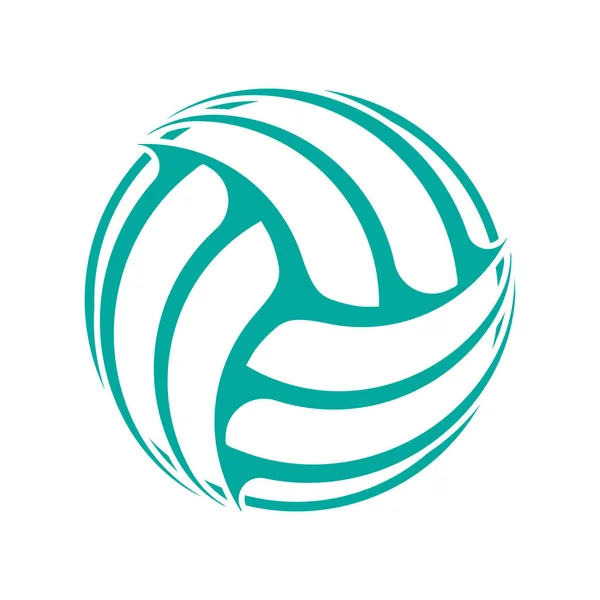 Voleibol azul abstrato símbolo papel de parede — Vetor de Stock