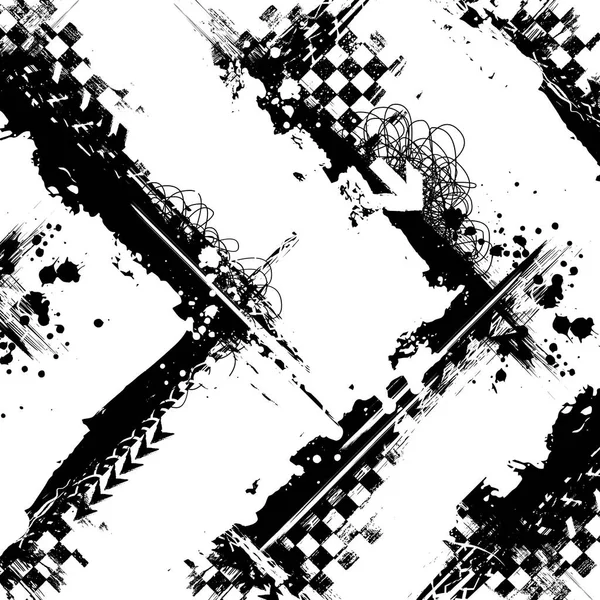 Grunge svart pil Race bakgrund — Stock vektor