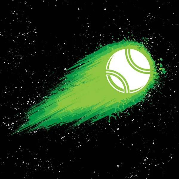 Space Comet tennis achtergrond — Stockvector