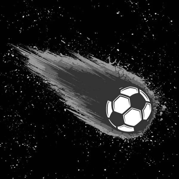 Spazio cometa calcio sfondo — Vettoriale Stock