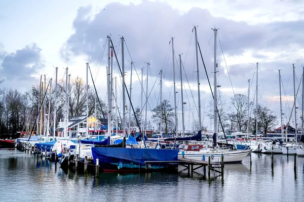 Vue Sur Port Plaisance Soir Hoorn Pays Bas — Photo