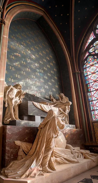 巴黎圣母院内部细节 — 图库照片