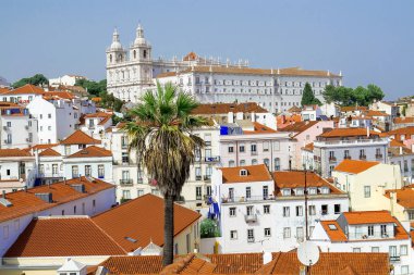 Lizbon'un panoramik manzarası, Portekiz