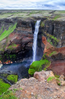 Haifoss - İzlanda 'daki Fossa nehrinde şelaleler
