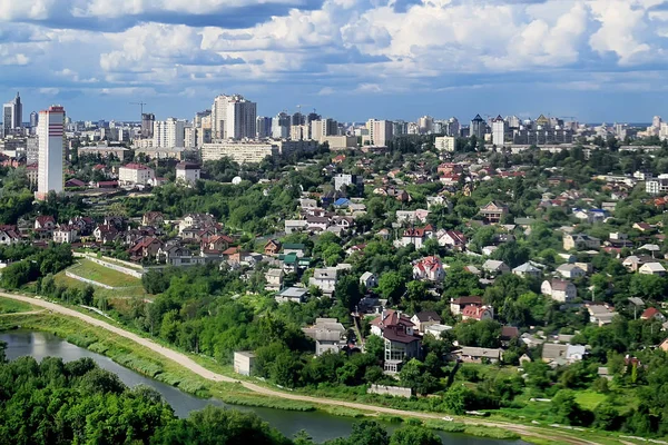 Αεροφωτογραφία του Κίεβο, Ουκρανία — Φωτογραφία Αρχείου