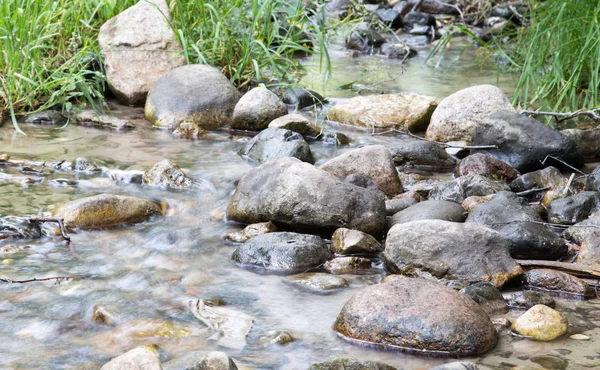 Berg rivier in de natuur — Stockfoto