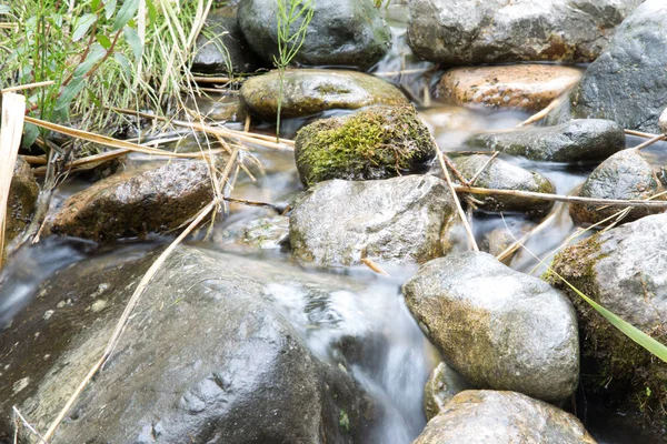 Berg rivier in de natuur — Stockfoto