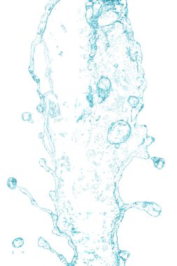 beyaz zemin üzerine su