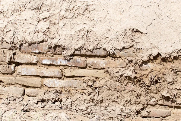 Eski bir tuğla duvarın arkaplanı — Stok fotoğraf