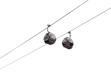Teleferik Kazakistan dağlarında. Çimbulak