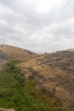 Kazakistan dağlarda. Sonbahar