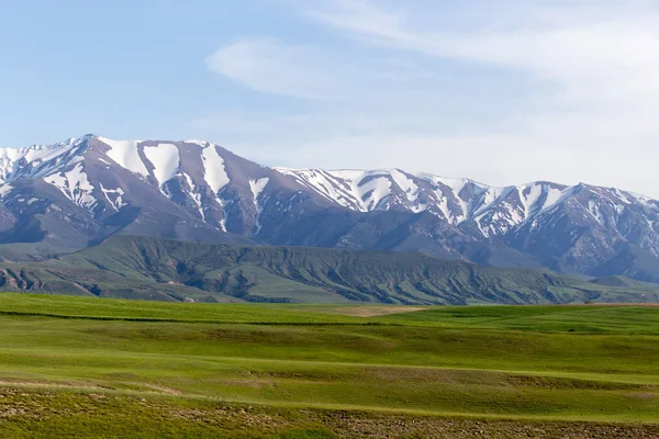 Os picos nevados das montanhas Tien Shan. Cazaquistão — Fotografia de Stock