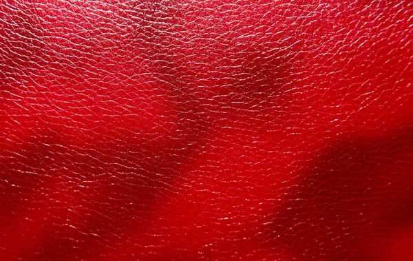 Hintergrund aus rotem Leder — Stockfoto