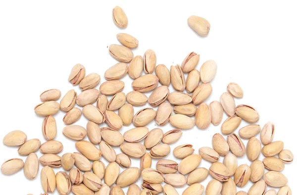 Pistachios on a white background. close — Stock Photo, Image