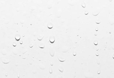 Beyaz su damlaları. yakın çekim