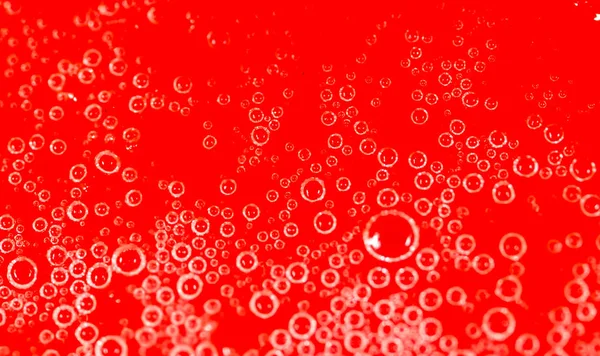 Drops of honey on a red background — Stock Photo, Image