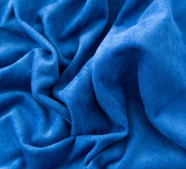 arka plan olarak mavi kumaş