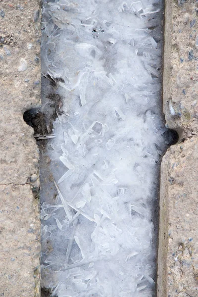 Kışın buz zeminde bir arka plan olarak — Stok fotoğraf