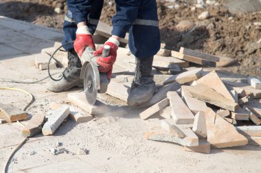 Kaldırım döşeme alt kesim