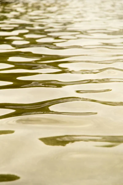 Background of yellow surface of the water — Stock Photo, Image