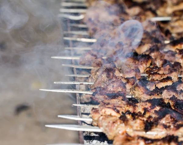 Shish kebab en un palo —  Fotos de Stock