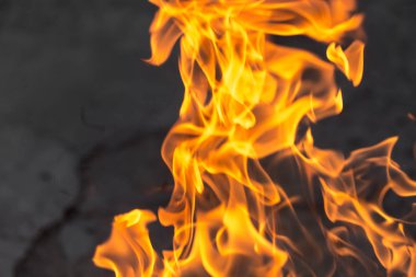 ve yangın bir alev arka plan