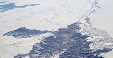 Kış. uçaktan görüntüleme