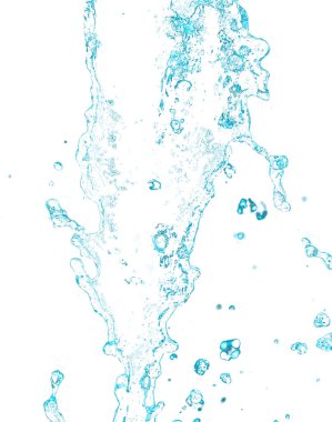 beyaz zemin üzerine su