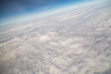 bulutlar. uçaktan görüntüleme
