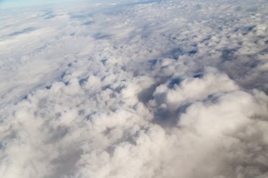 bulutlar. uçaktan görüntüleme