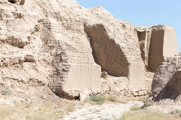 Zřícenina starobylého města Sauran, Kazachstán. — Stock fotografie
