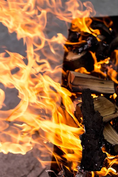 Abstraktní pozadí plamenů ohně — Stock fotografie