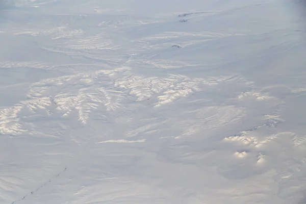 Inverno. vista dall'aereo — Foto Stock